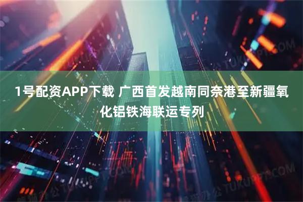 1号配资APP下载 广西首发越南同奈港至新疆氧化铝铁海联运专列