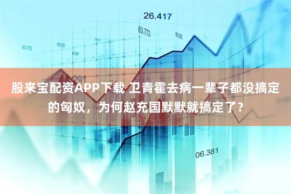 股来宝配资APP下载 卫青霍去病一辈子都没搞定的匈奴，为何赵充国默默就搞定了？